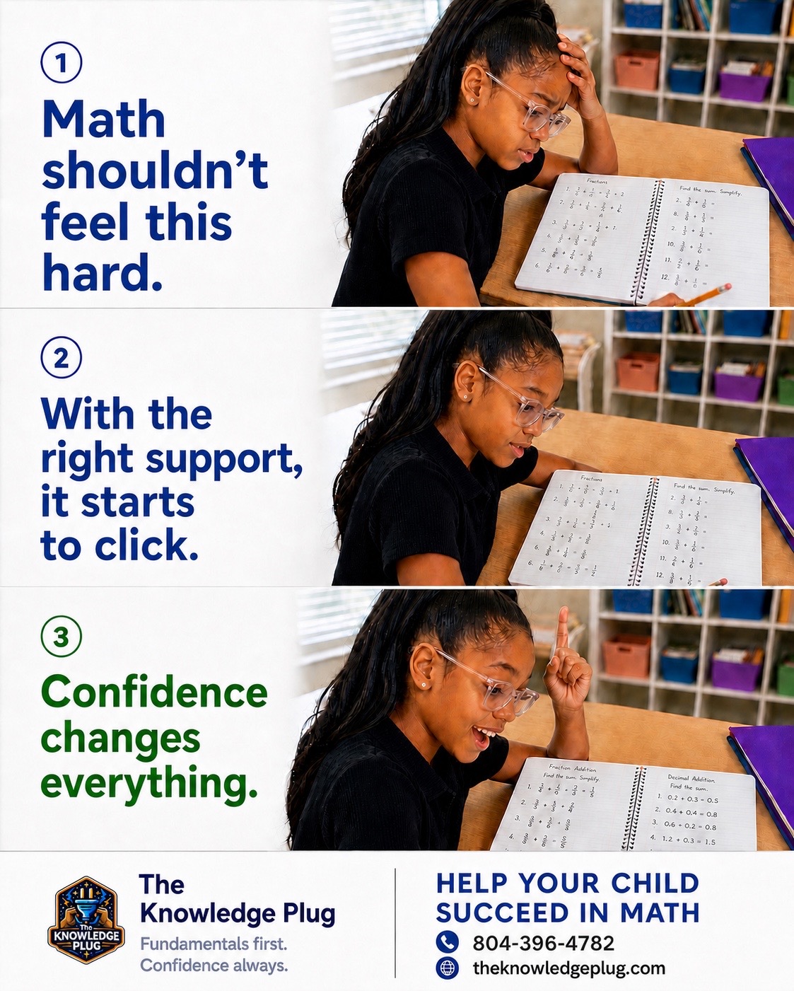 Math tutoring campaign visual